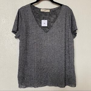 Project Social T x Urban Outfitters Grey V-Neck Tee Size XS